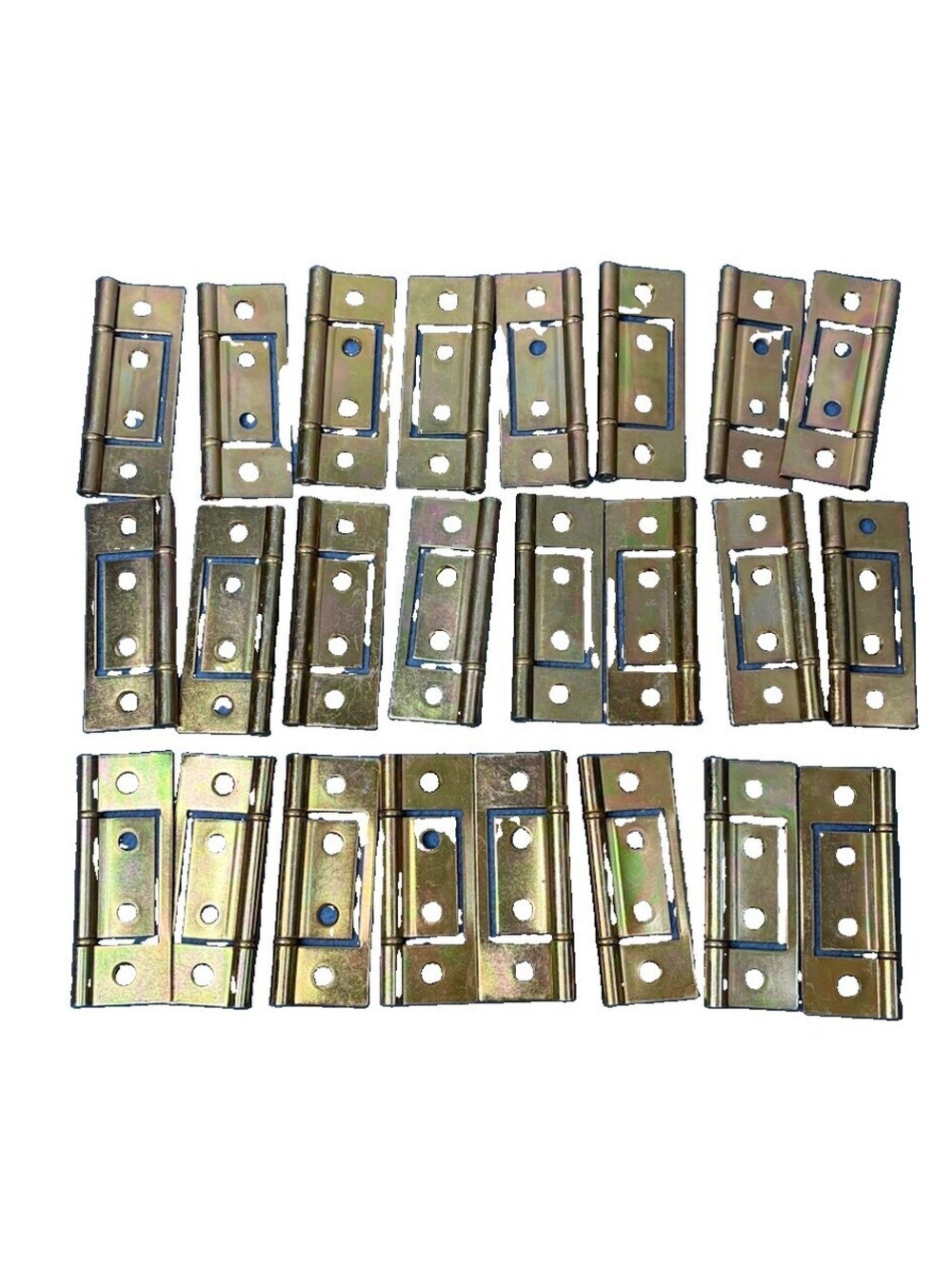 24 Lot Brass Plated Bi-fold Door Hinges